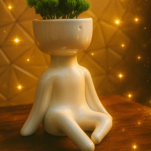 Ceramic Yoga Planter